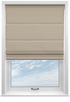 Erin, Natural - Twist&Fit Roman Blind